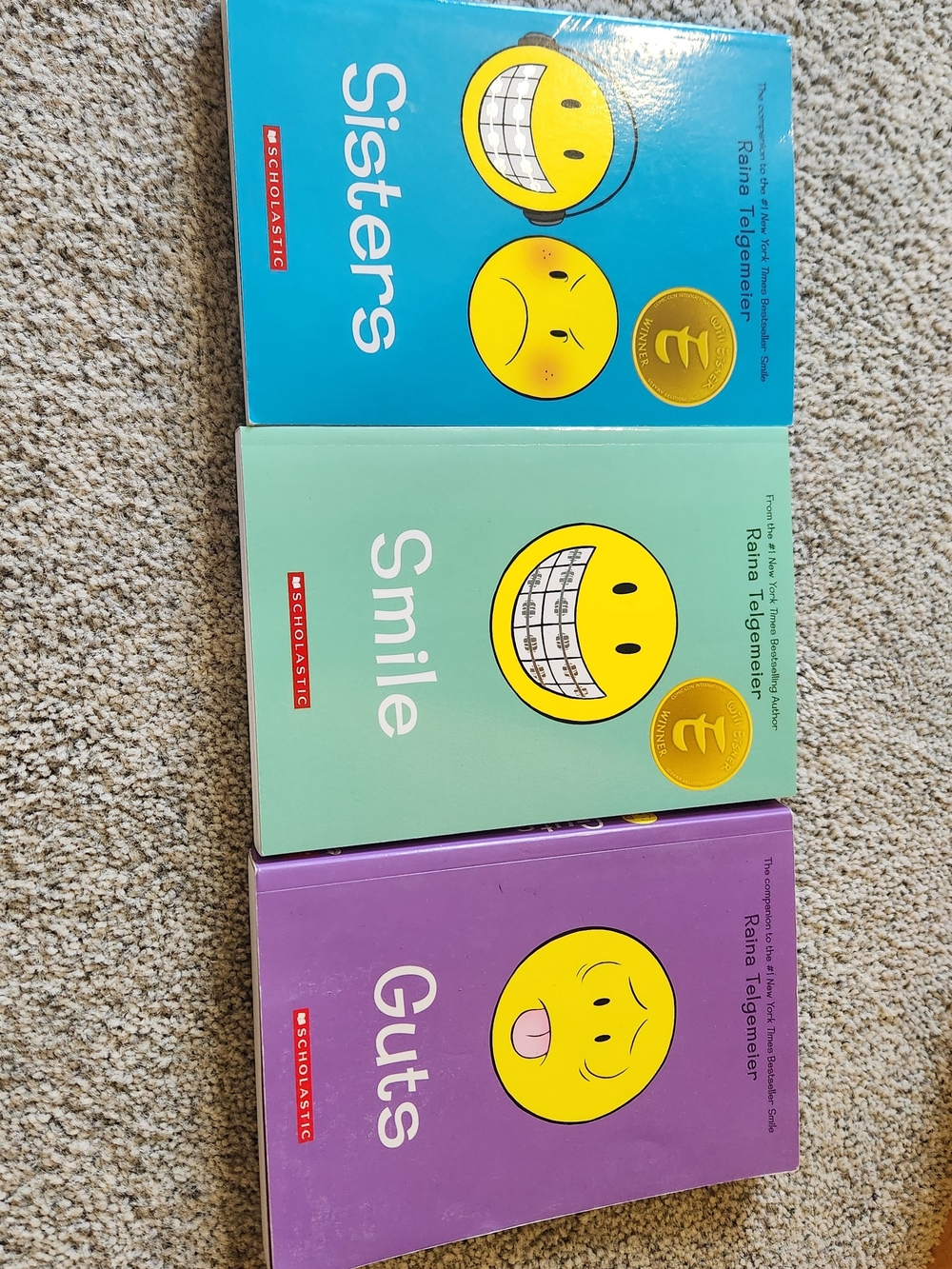 Scholastic Smile, Guts, And Sisters Book Lot